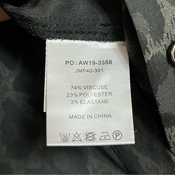 Hush Jacquard Leopard Jumpsuit Green Animal Print 70’s Retro Disco US 12 UK 10 - Picture 10 of 15